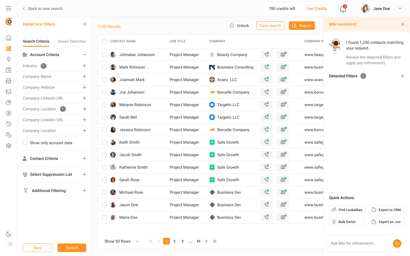 eCore DataCore platform