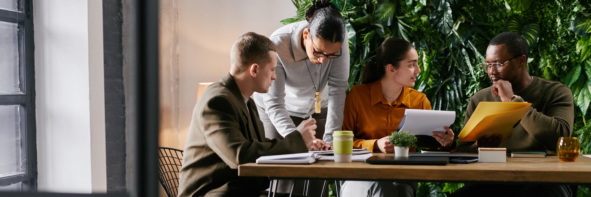 eCore specialists in a working session with a client team
